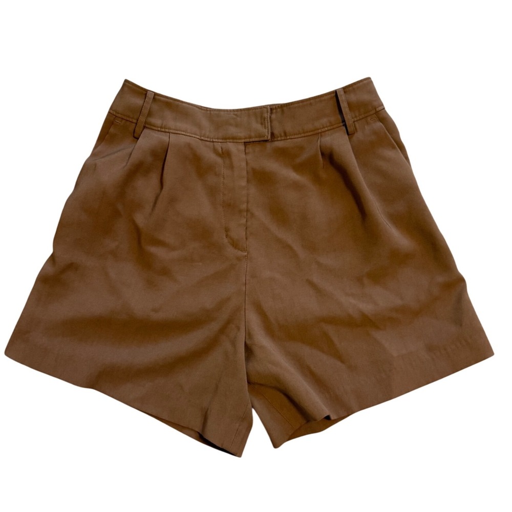 Classic High-Rise Brown Women's Shorts